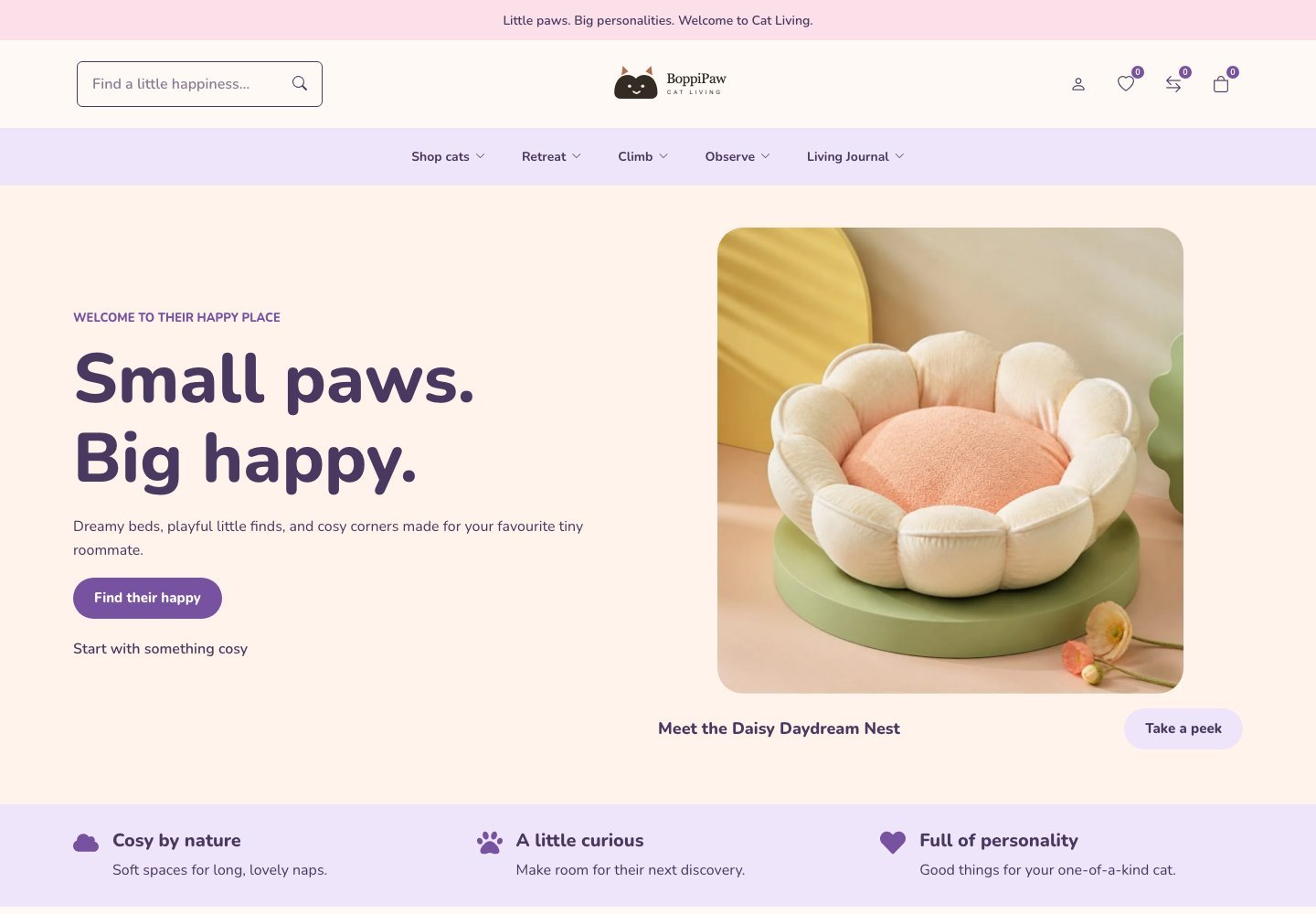 Cat Living live demo